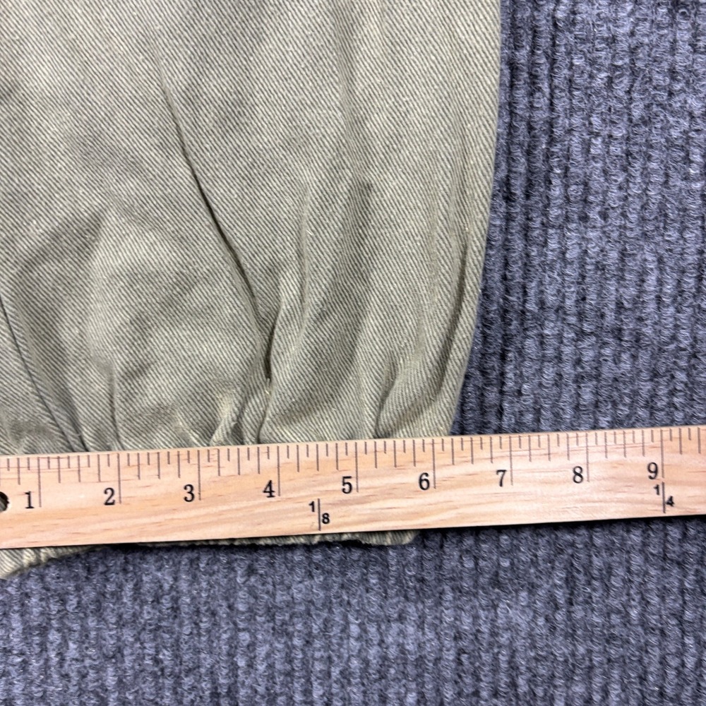 Cloud Ten Jogger Pants Women Large Olive Green High Rise Cotton Twill CP10439Y - Picture 6 of 12